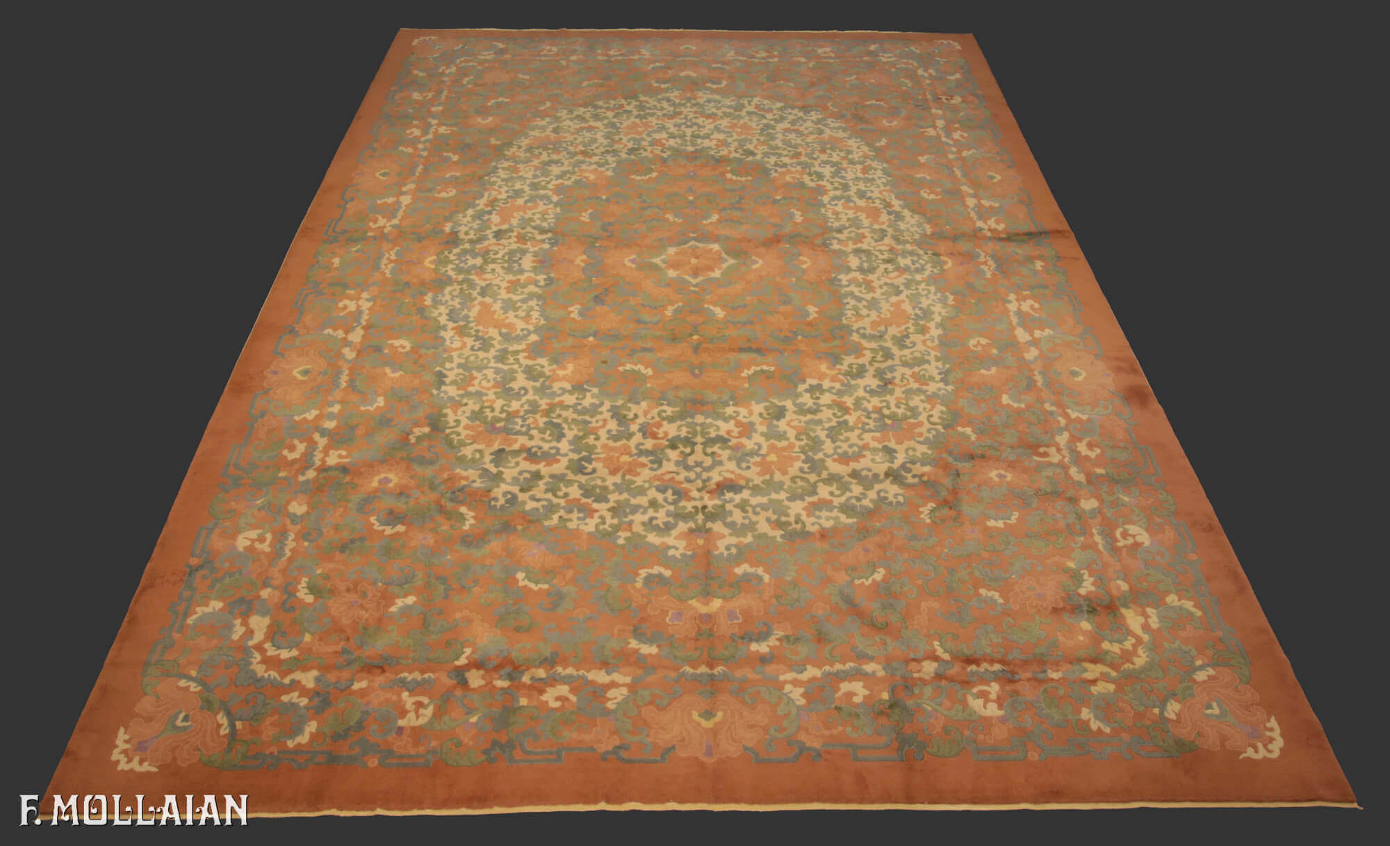 A Very Large Antique Chinese Peking Nichols Carpet n°:65741163